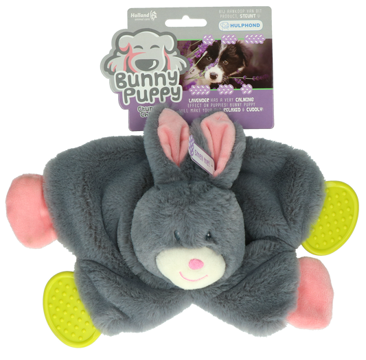 Doudou Lapin À Mâcher Craquant Lavande