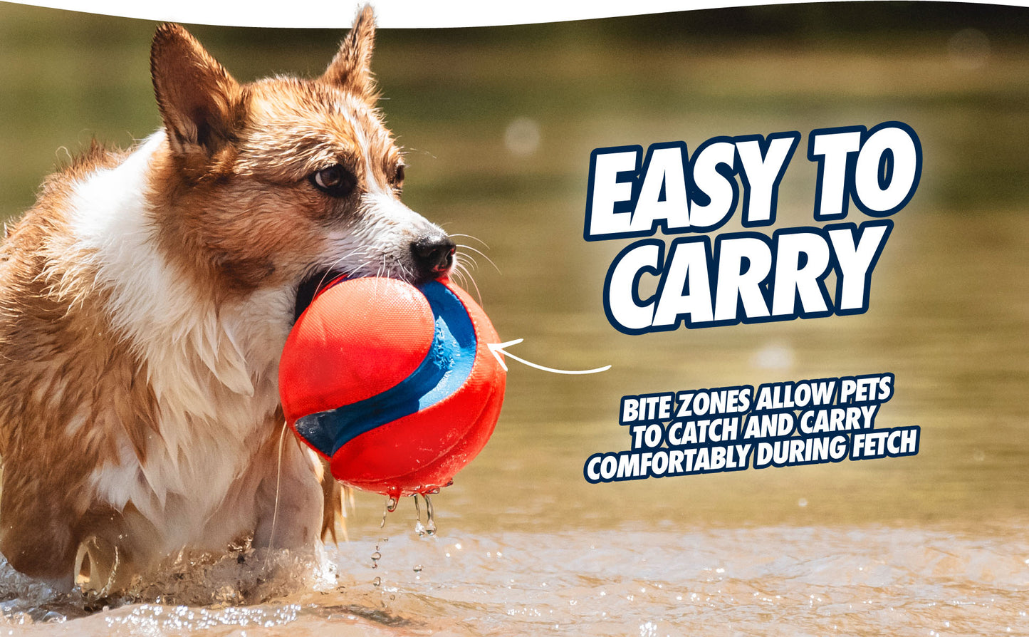 Balle Rigolote Kick Fetch - Ø 14 cm