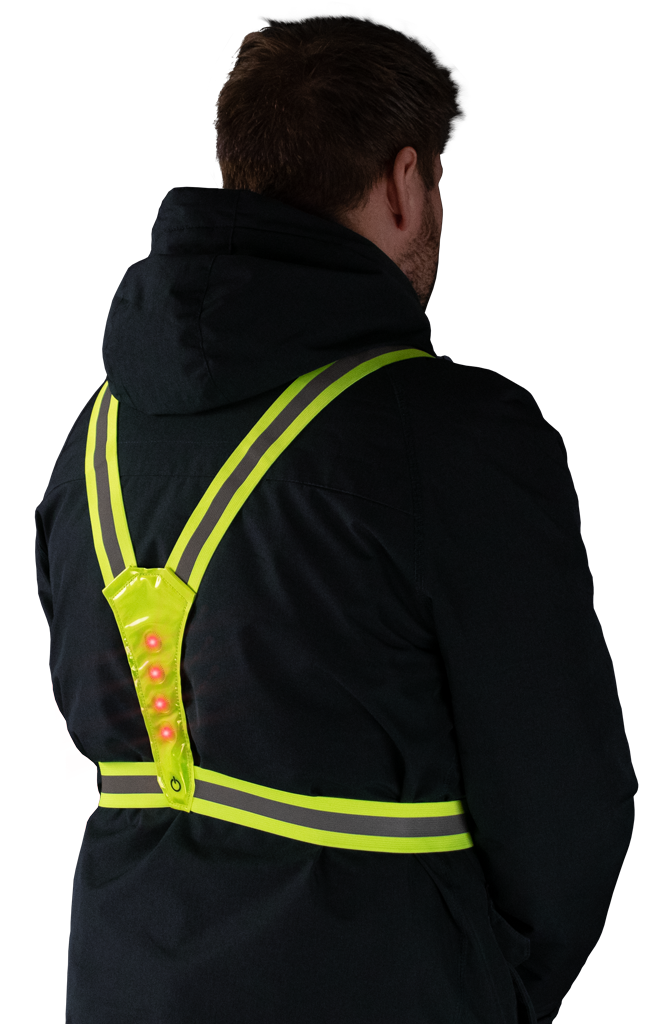 Gilet de Sécurité Lumineux Jaune - LED