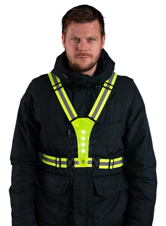 Gilet de Sécurité Lumineux Jaune - LED