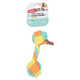 Haltère en corde multicolore