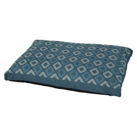 Coussin Sirius imprimé rectangulaire bleu 100x67x22cm