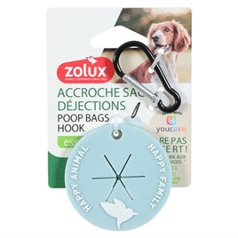 Porte-sachets silicone bleu ciel