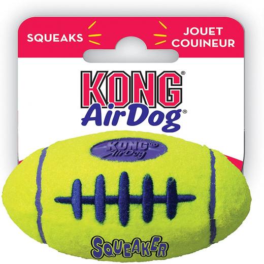 KONG Airdog Squeaker Football - Jouet pour Chien Medium 12,5 cm