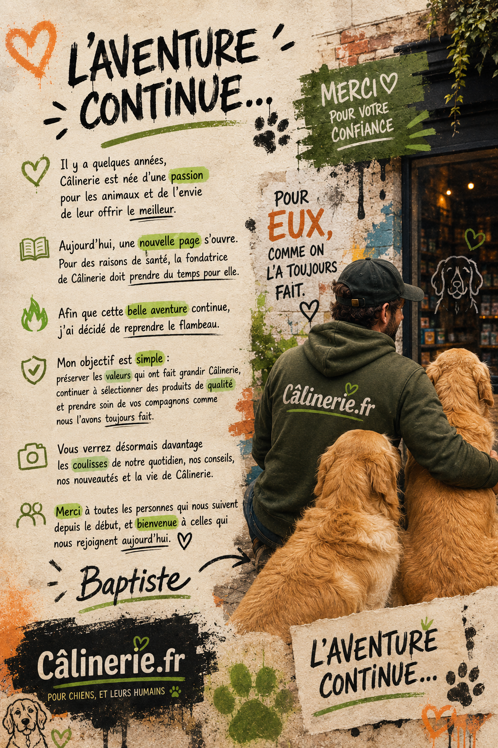 L'aventure continue ❤️‍🔥🐾