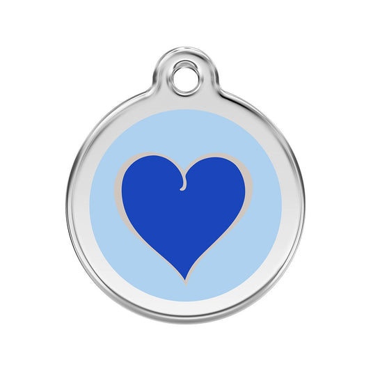 Medaille Doppeltes blaues Herz  