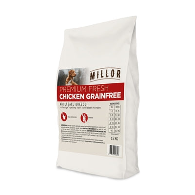 Croquettes sans céréales Poulet Adulte Millor Premium — 15 kg