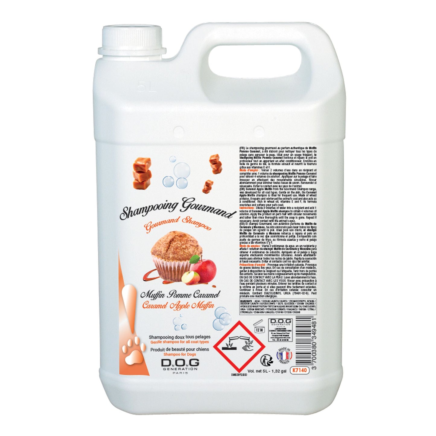 Shampoing Gourmand Muffin Pomme Caramel