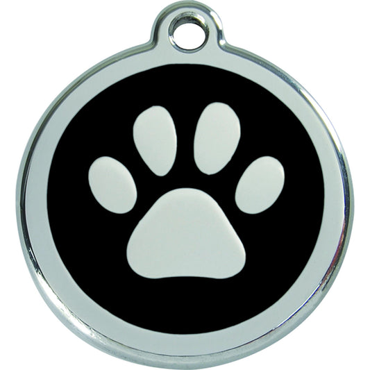 Médaille patte noire acier inoxydable