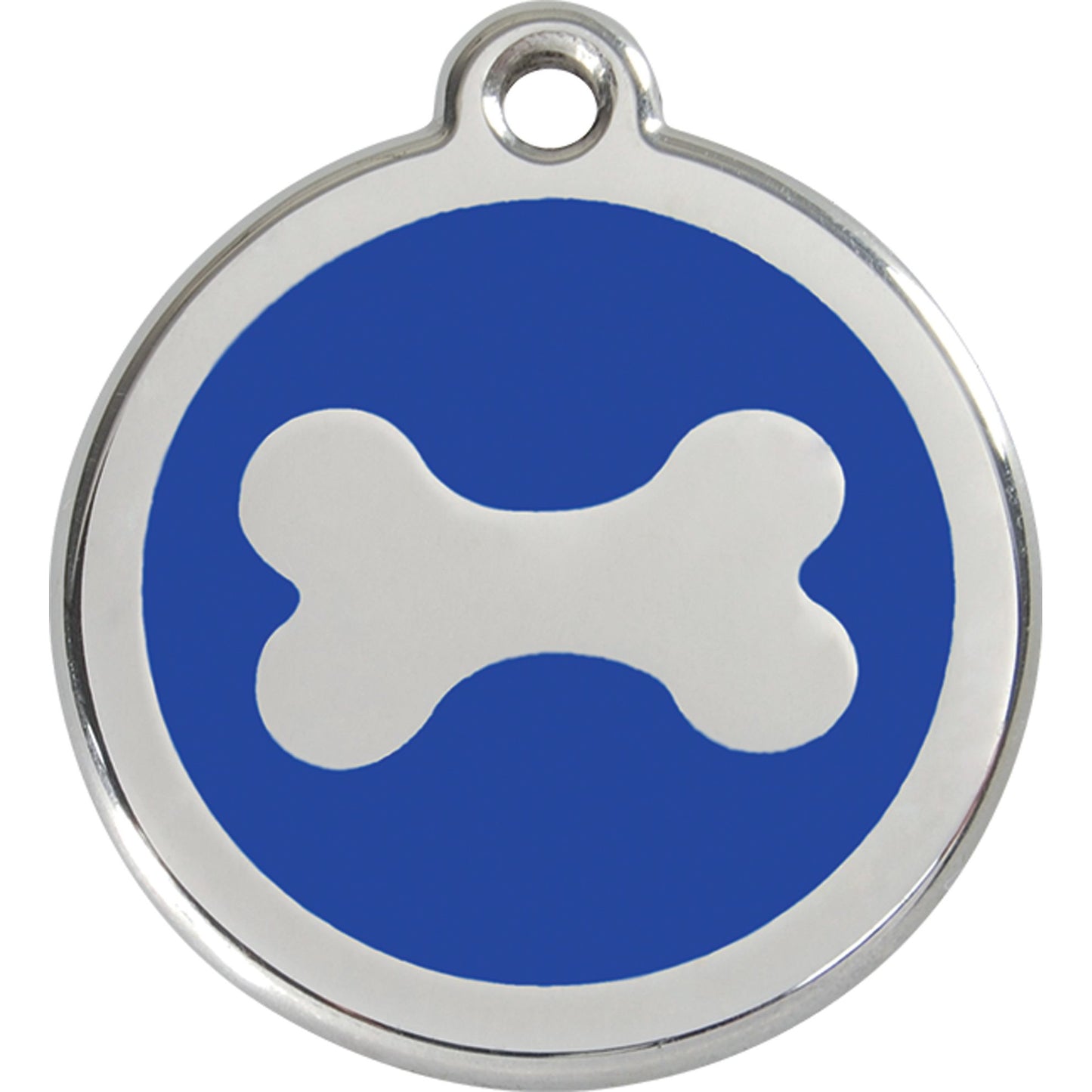 Médaille os bleu acier inoxydable