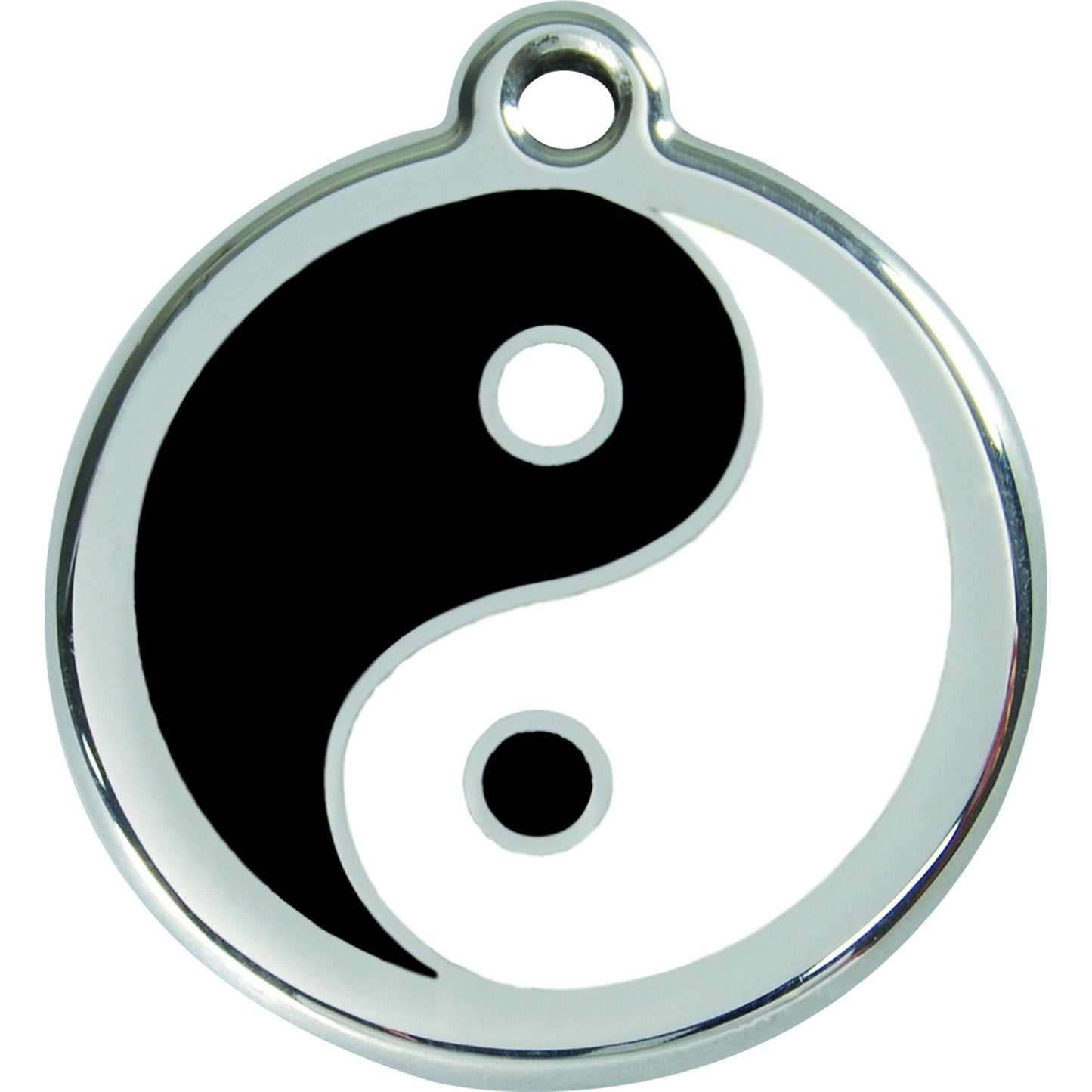 Médaille Yin Yang acier inoxydable