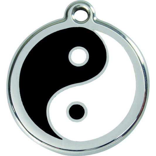 Médaille Yin Yang acier inoxydable