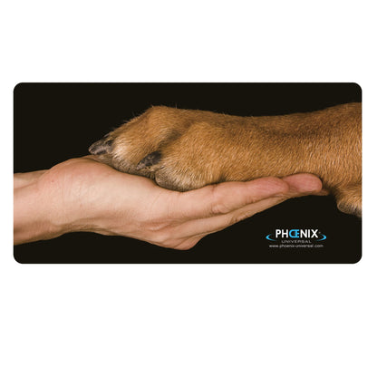 Tapis antidérapant noir pour table de toilettage
