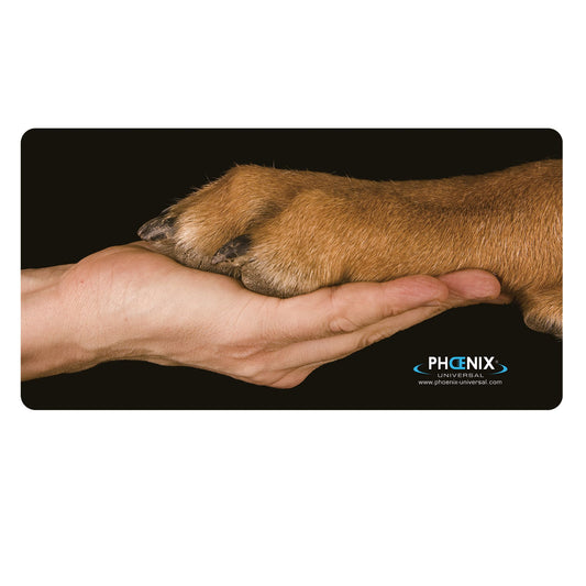 Tapis antidérapant noir pour table de toilettage