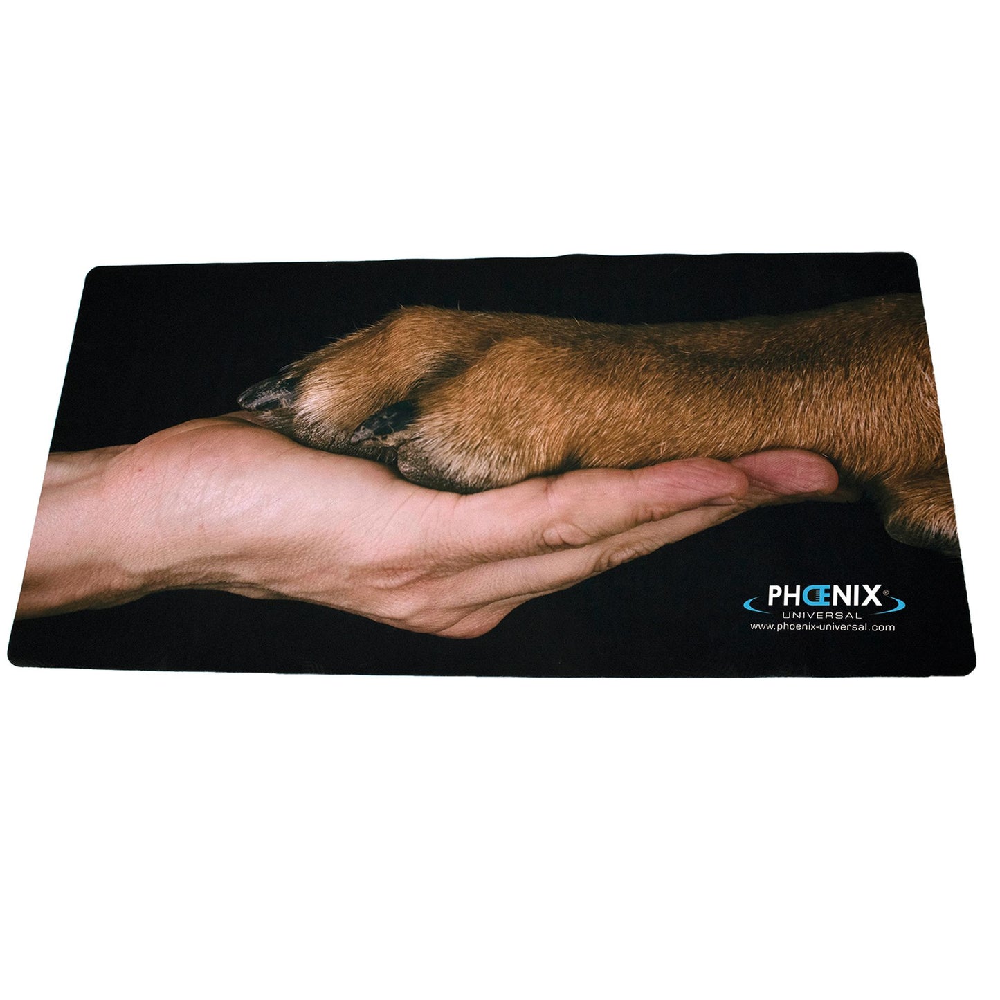 Tapis antidérapant noir pour table de toilettage