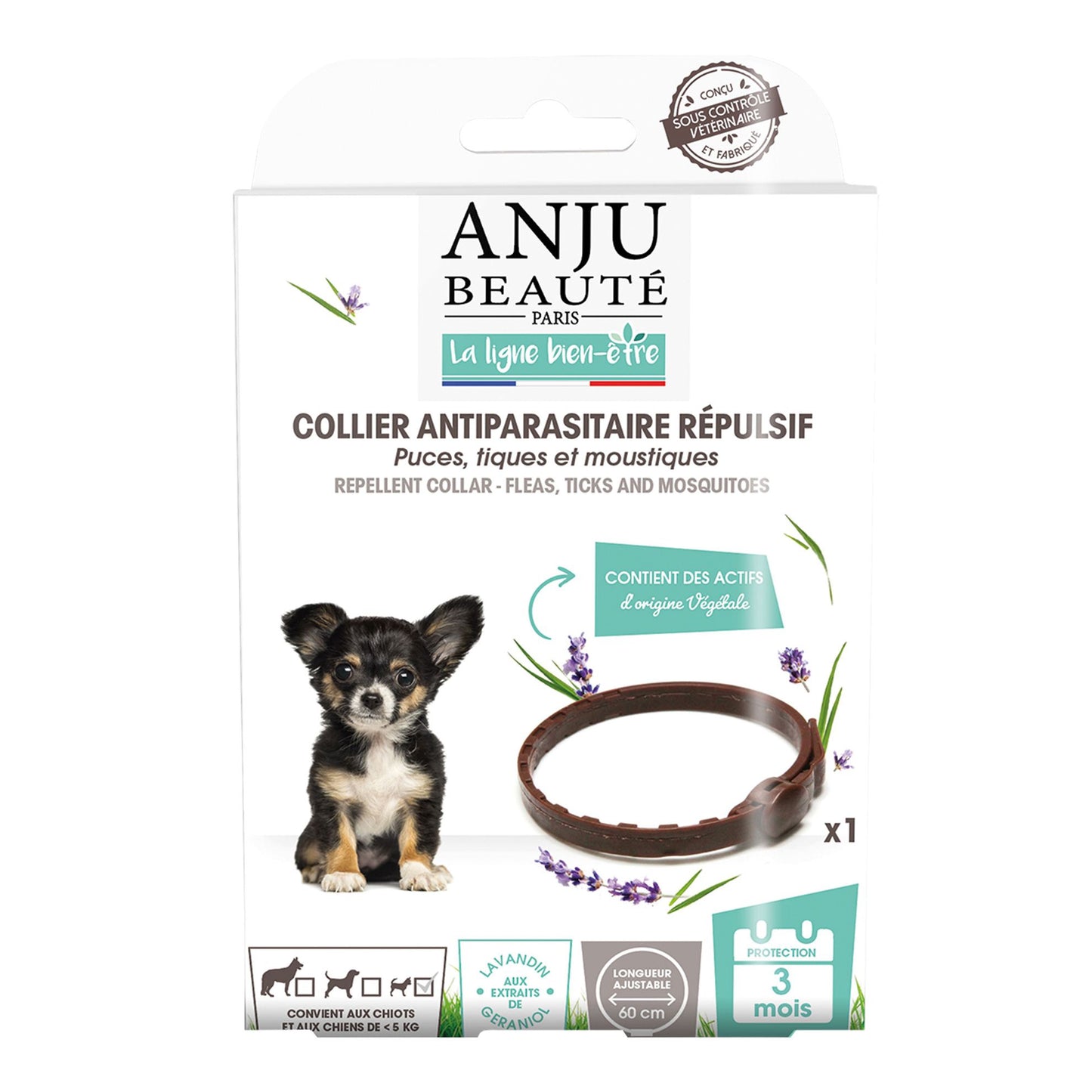 Collier antiparasitaire répulsif chiot