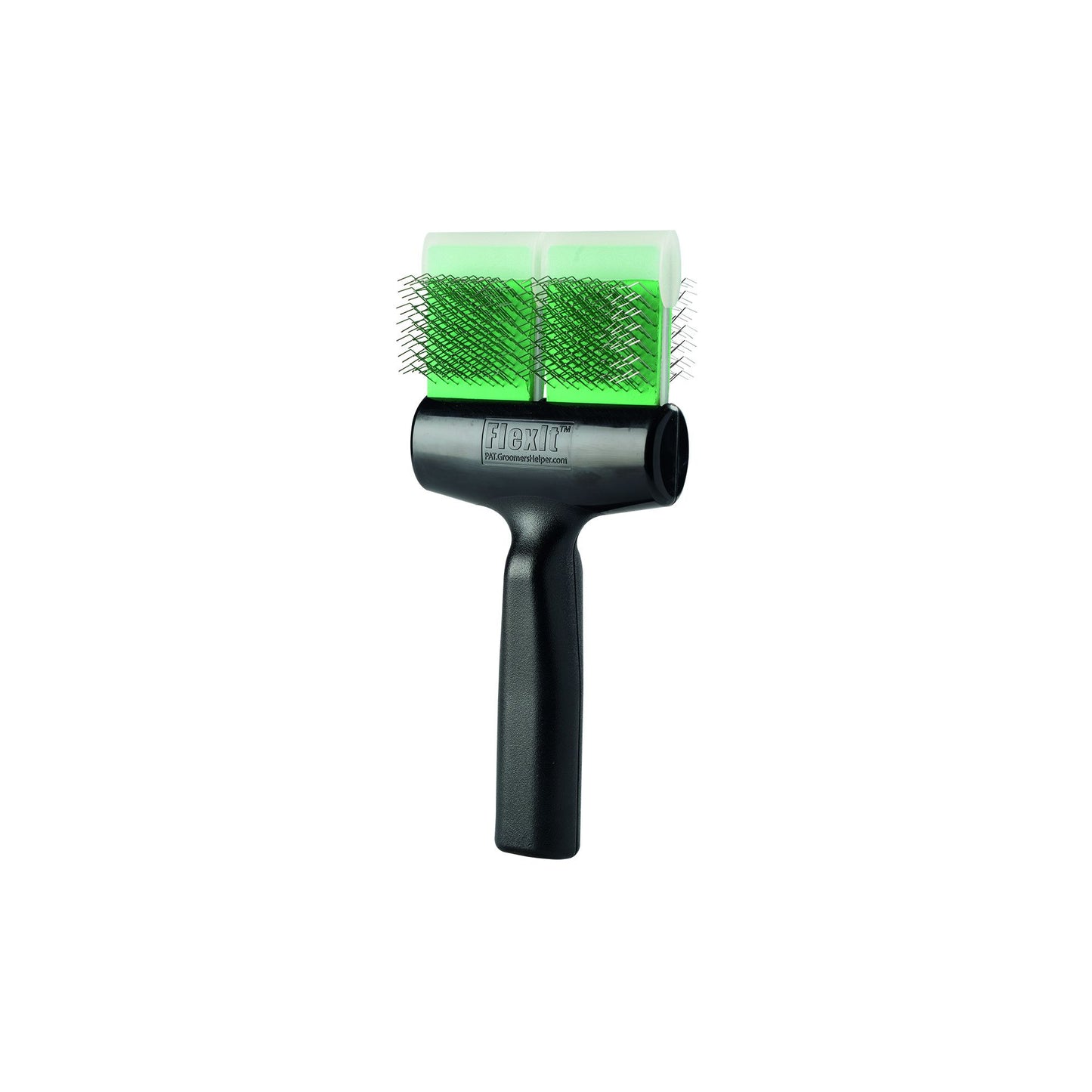 Brosse Twins finition verte picots souples