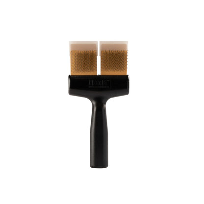 Brosse Twins dorée picots souples