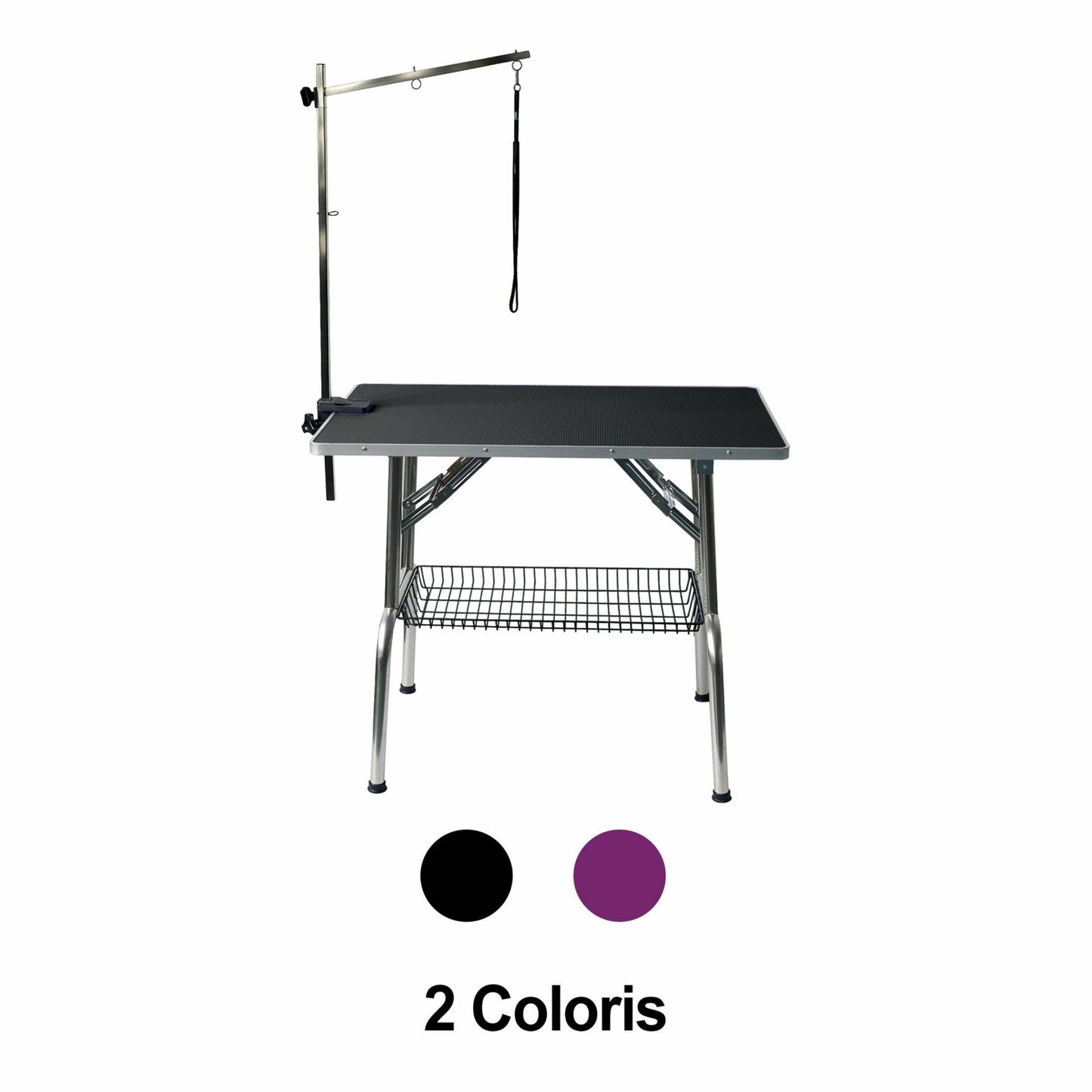 Table pliante à potence simple sans roulette
