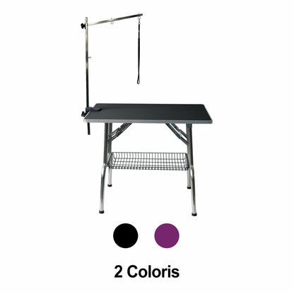 Table pliante à potence simple sans roulette