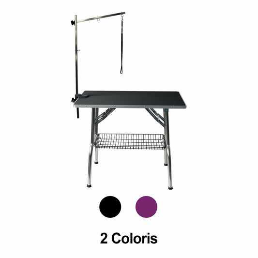 Table pliante à potence simple sans roulette