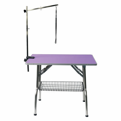 Table pliante à potence simple sans roulette