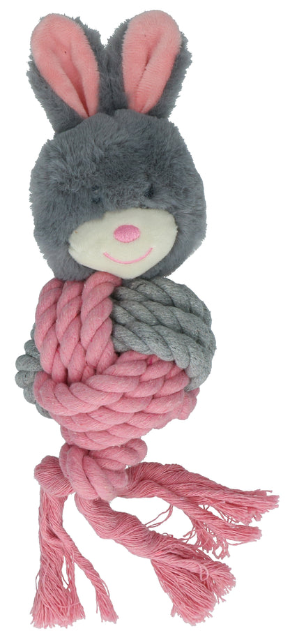 Doudou Lapin Balle Corde Lavande