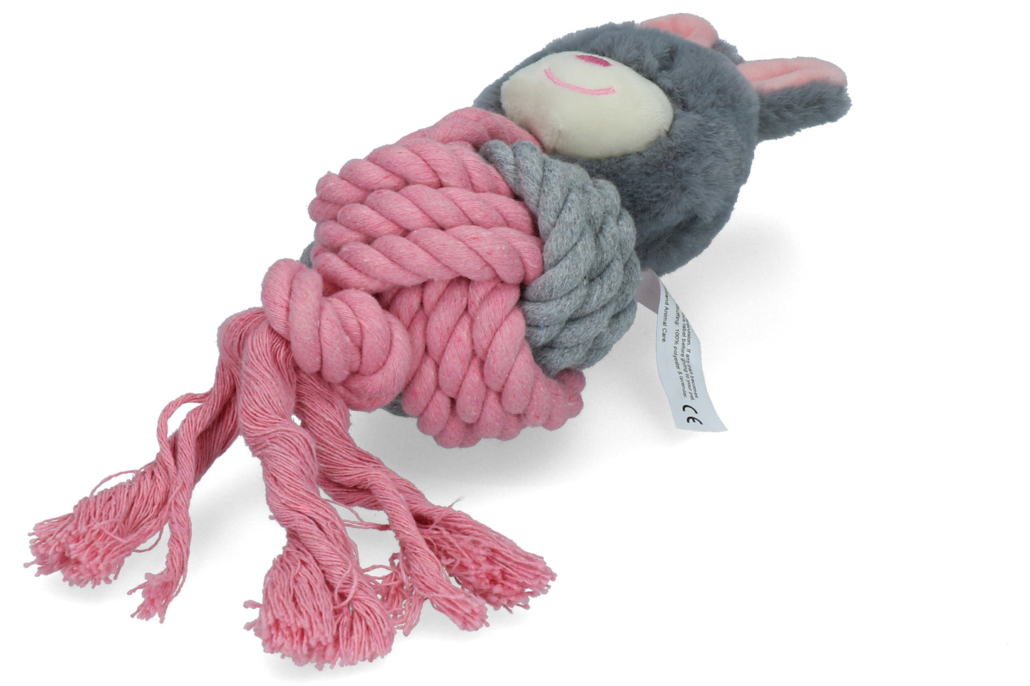 Doudou Lapin Balle Corde Lavande