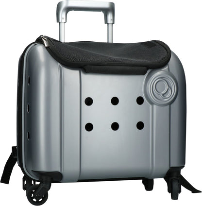 Valise de Transport à Roulettes Grise - 40x25x31 cm