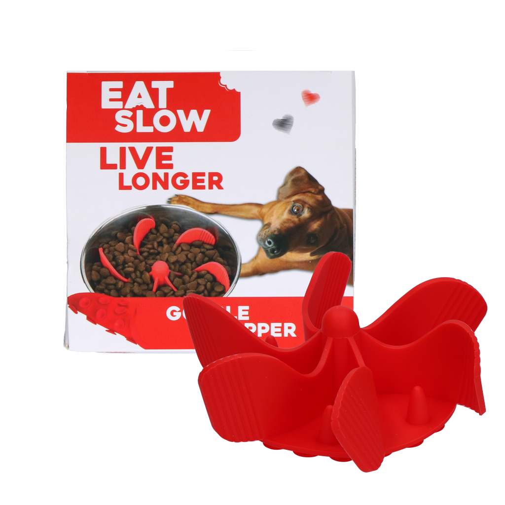 Gobble Stopper Anti-Glouton Rouge - Taille M