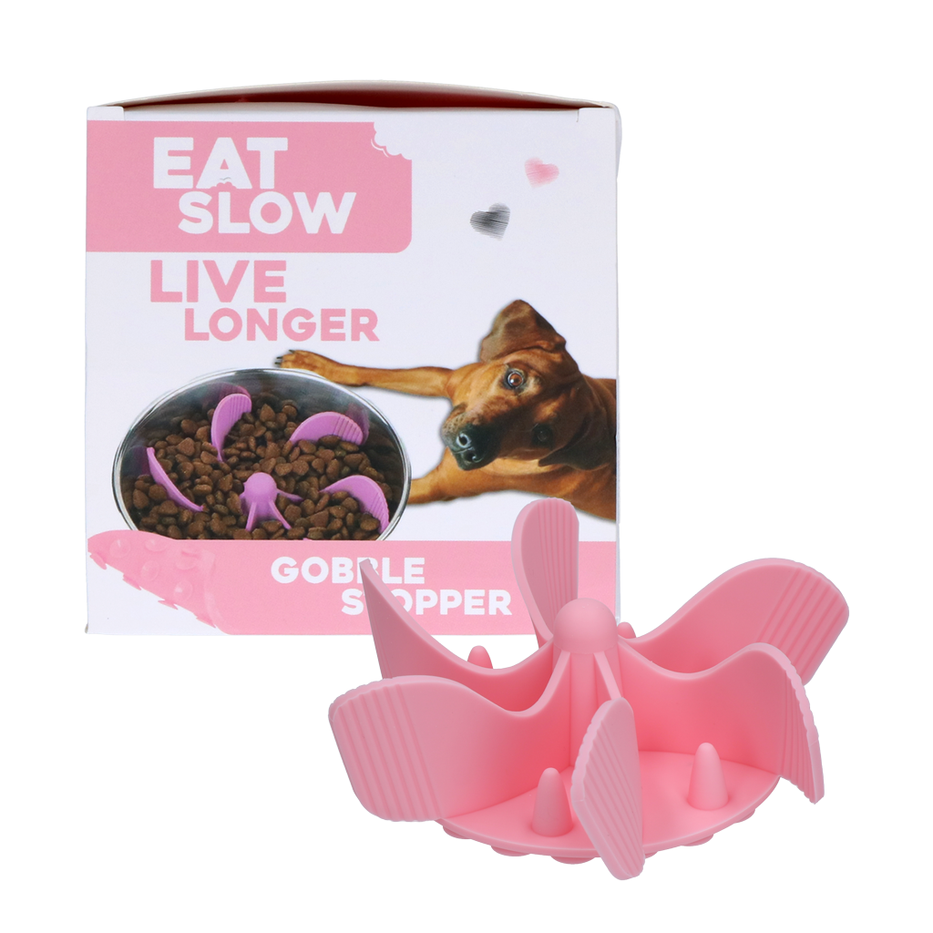 Gobble Stopper Anti-Glouton Rose - Taille M