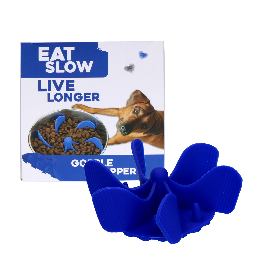 Gobble Stopper Anti-Glouton Bleu - Taille M