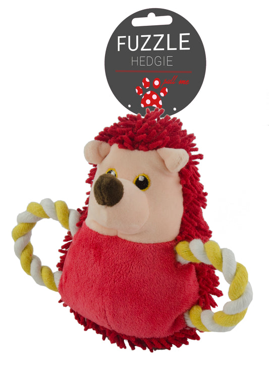 Peluche Hérisson Queue Corde Rouge