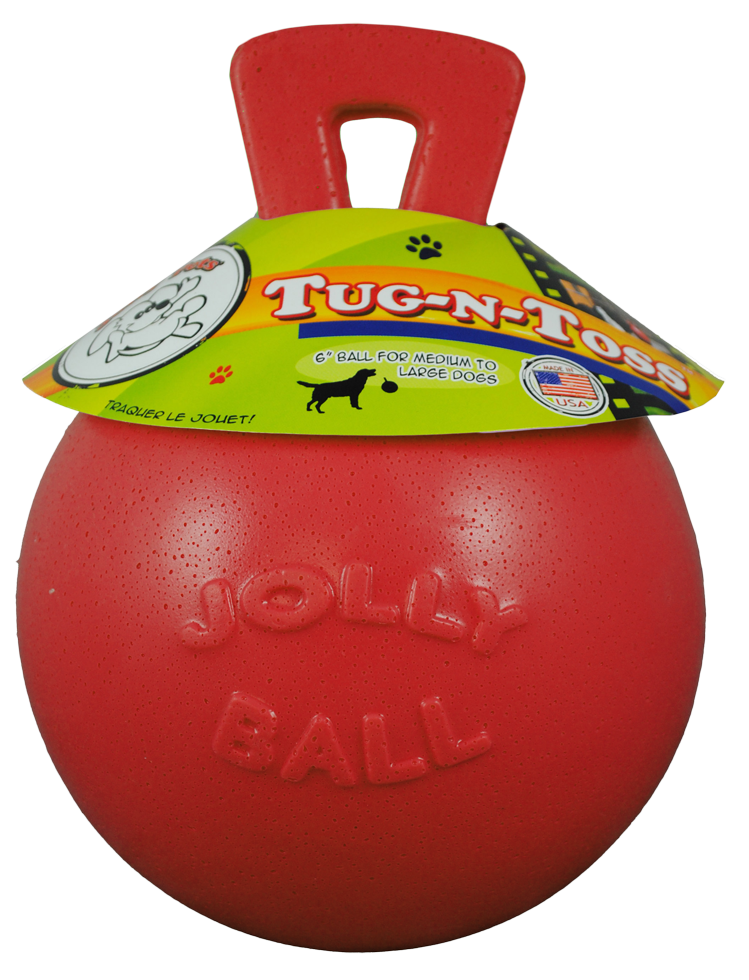 Balle Tug-n-Toss Rouge L 20 cm