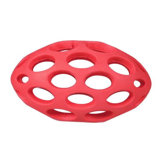 Hol-ee Football - Gummiball mit Öffnungen Medium