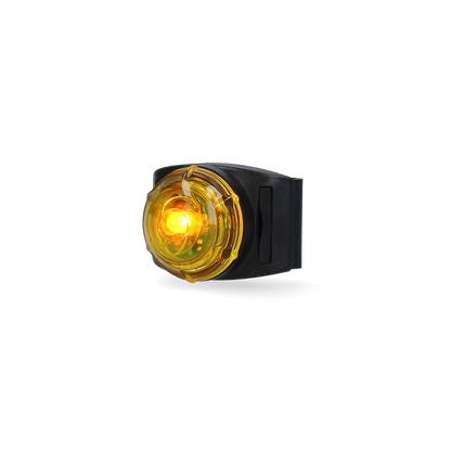 Yellow Safety Light - Collar Clip