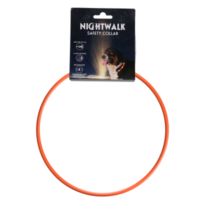 Collier Lumineux Orange - Rechargeable USB