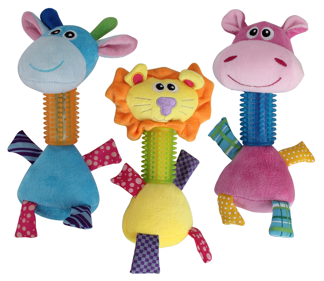 Jouet hippopotame long cou - 26 cm