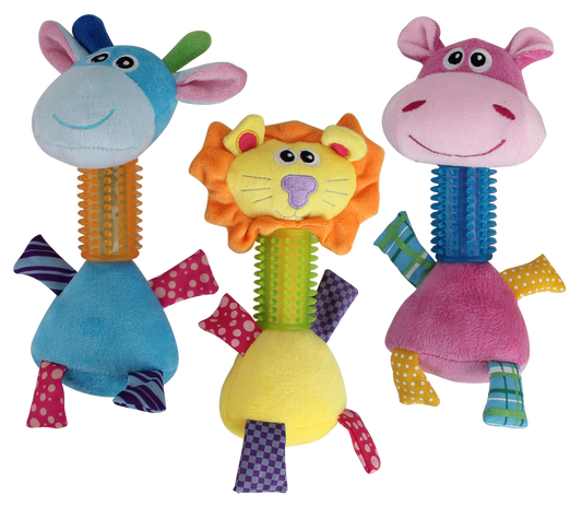 Jouet lion long cou - 26 cm