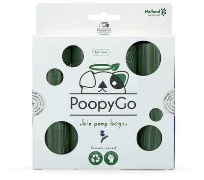 Sacs à Crottes Biodégradables Lavande - 120 pcs
