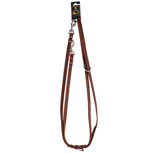 Trainingsleine aus Leder Braun - 250 cm