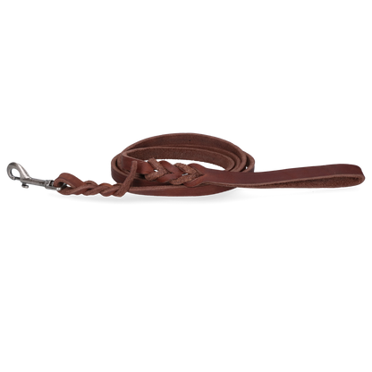 Laisse Cuir Marron 1,2 cm - 180 cm
