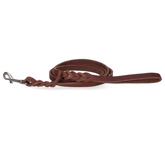 Lederleine Braun 1,6 cm - 180 cm