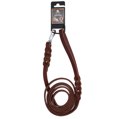 Laisse Cuir Marron 1,8 cm - 180 cm