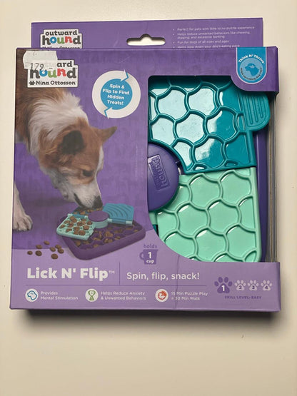 Lick'n'Flip - Puzzle tapis de léchage niveau 1