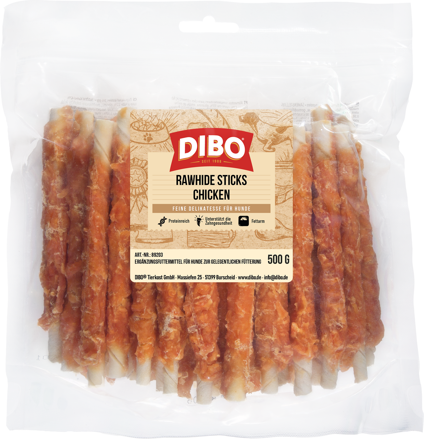 Friandise à mâcher Chicken Twist — Poulet & Peau de Buffle