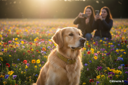 Coleira Gloria Oasis Amarela 45 x 1,8 cm