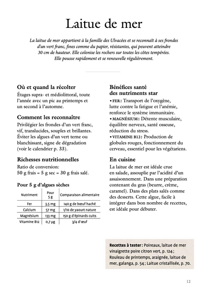 La cuisine des algues