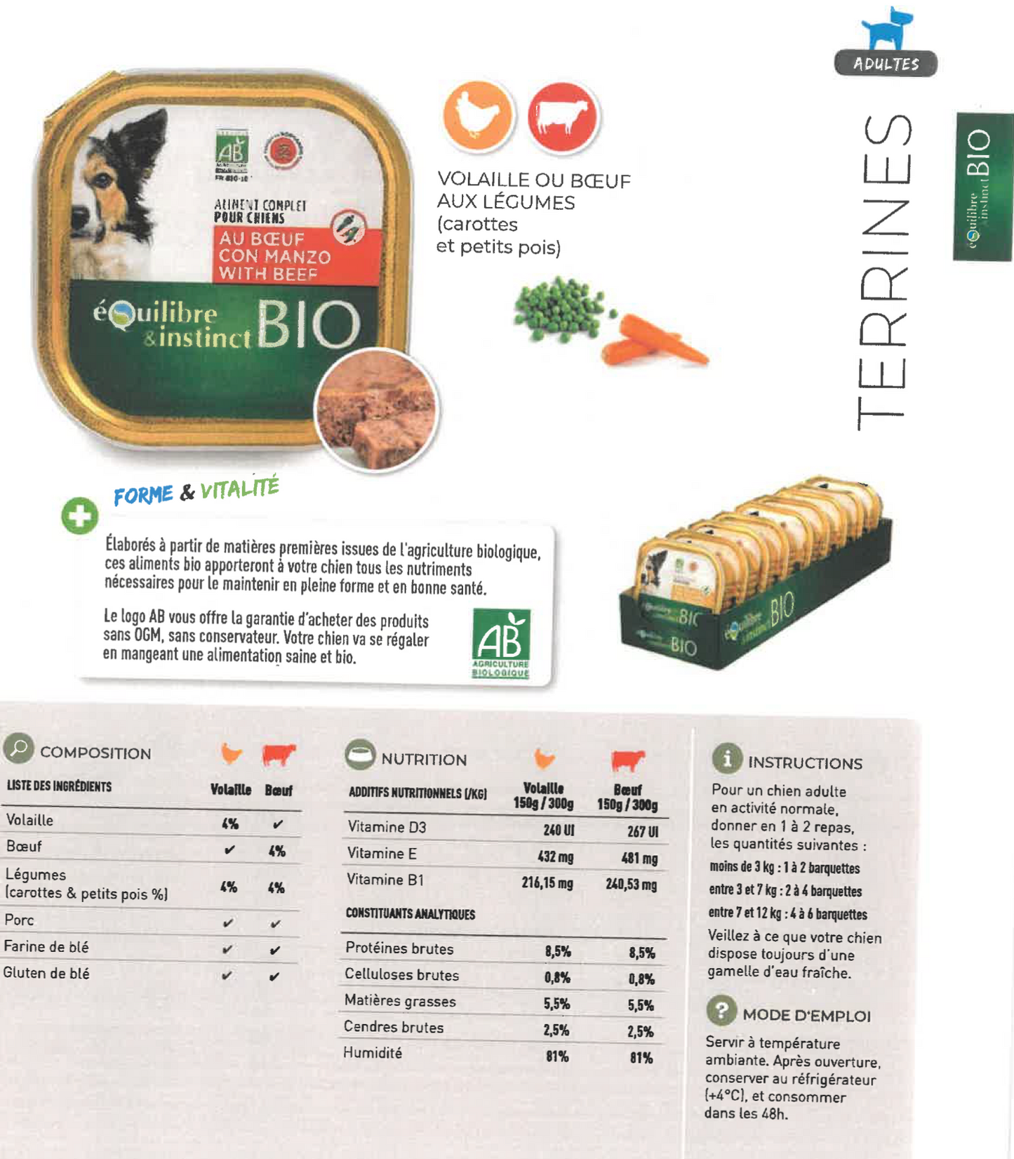 Terrine BIO Bœuf - Lot de 6 x 150g