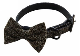 Collier doré à nœud papillon